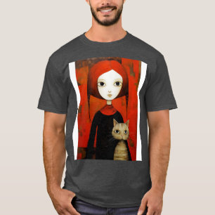 Flickor och katt 7 t shirt
