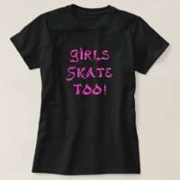 Flickor också! Black Shirt w rosa