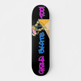 Flickor också! Skuggbord Old School Skateboard Bräda 18 Cm