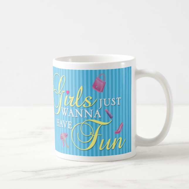 Flickor önskar precis att ha den roliga muggen kaffemugg (Höger)