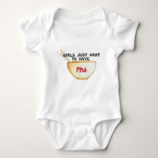 Flickor önskar precis att ha Pho Jersey Tee (Framsida)