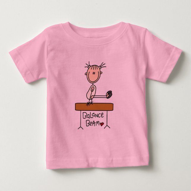 Flickor på Balance Beam Tshirts och Gifts (Framsida)