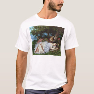 Flickor på banker av Seinen, 1856-57 Tee