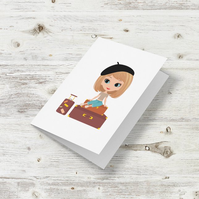 Flickor på Helgdag Card Kort (Skapare uppladdad)
