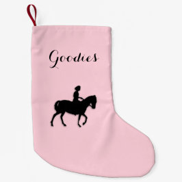 Flickor på Horse/Pony Rosa Goodies Liten Julstrumpa