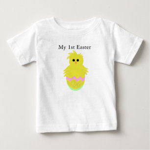 Flickor Påsk Chick Egg T-shirt - ANPASSAT Text