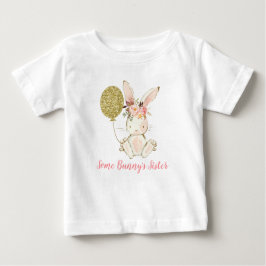 Flickor Rabbit Balloon... Några Bunnys syster T Sh T Shirt