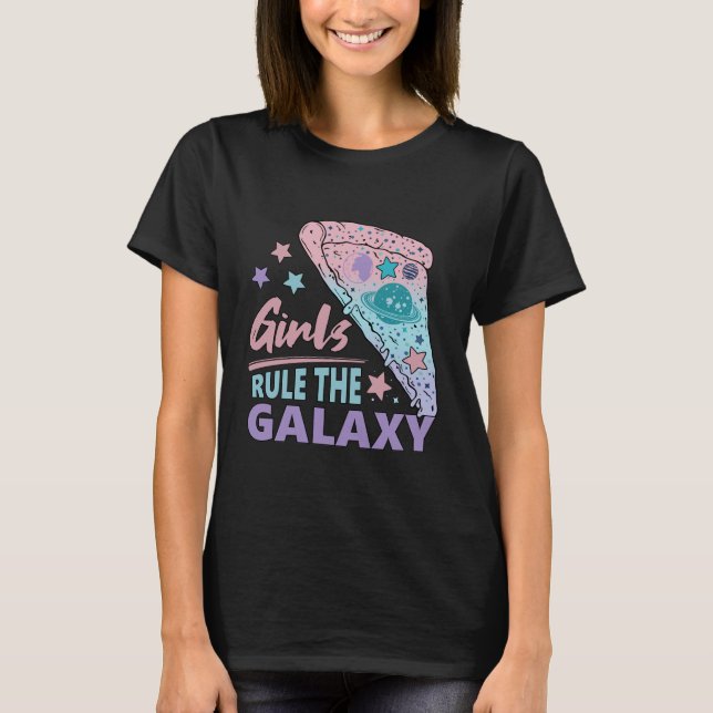 Flickor Regel Galaxy T-Shirt (Framsida)