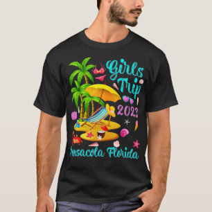 Flickor Resa 2023 Beach Vacation Pensacola Florida T Shirt