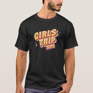 Flickor Resa 2023 Retro Vintage Sisters Helg Vaca T Shirt