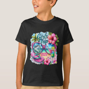 Flickor Resa 2025 Hawaii Beach Sungles Summer Vaca T Shirt