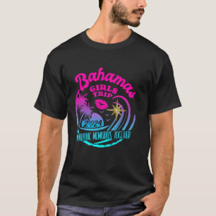 Flickor Resa Bahamas 2024 Beach Womens Helg Birth T Shirt