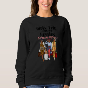 Flickor Resa Besties Colorado Vår för Melanin Bl T Shirt
