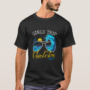 Flickor Resa Charleston 2024 Womens Helg Birthday T Shirt