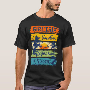 Flickor Resa Daytona Beach Florida 2023 Cute Girls T Shirt