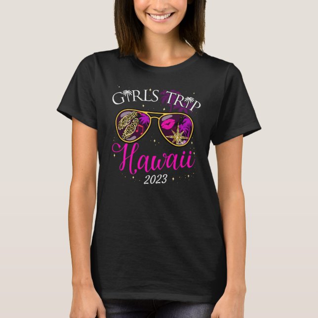 Flickor Resa Hawaii 2023 för kvinnlig Helg-vaccina T Shirt (Framsida)