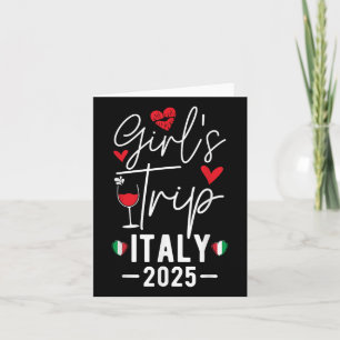 Flickor Resa Italien 2025 Kvinnor's Helg Girls Kort