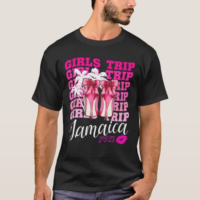 Flickor Resa Jamaica 2023 för Womens Helg, Birthd T Shirt (Framsida)