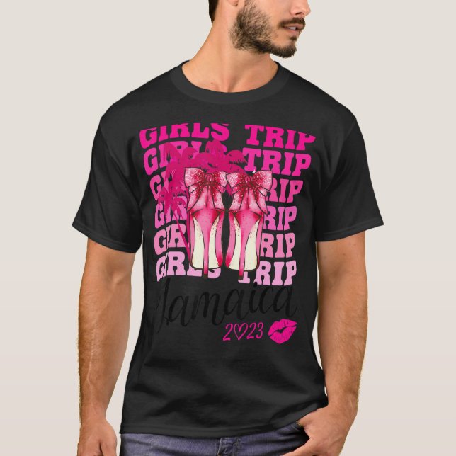 Flickor Resa Jamaica 2023 för Womens Helg, Birthd T Shirt (Framsida)