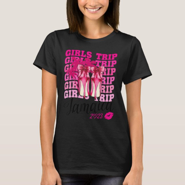 Flickor Resa Jamaica 2023 för Womens Helg, Birthd T Shirt (Framsida)