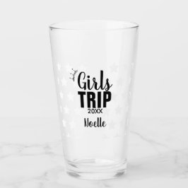 Flickor Resa med Krona, År och stjärnor Glaskopp