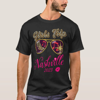 Flickor Resa Nashville 2023 för kvinnornas Helg-fö T Shirt