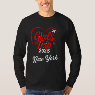 Flickor Resa New York 2025 Shirt Womens Helg Birt T