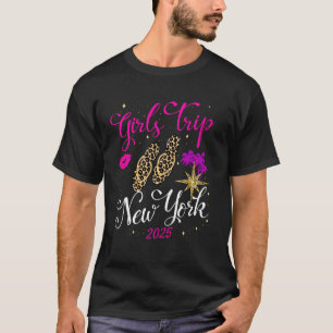 Flickor Resa New York 2025 Shirt Womens Helg Birt T