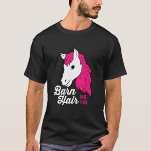 Flickor Ridande Ladan Hår Spelar Ingen Roll Häst G T Shirt