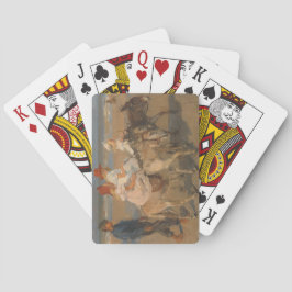 Flickor Riding Donkey på Beach (Isaac Israels) Casinokort