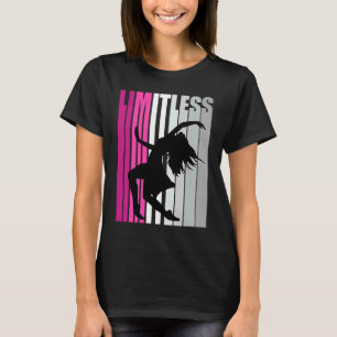 Flickor Rosa Limitless Dance Musical Dancer Retro T Shirt