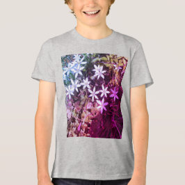 Flickor, Rosa och vit blomma T Shirt