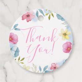 Flickor Rosa Vår Boho Watercolor Baby Shower Gåvor Etiketter