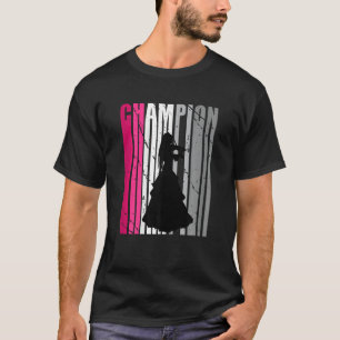 Flickor Rosa Violin Birthday Female spelar violin T Shirt