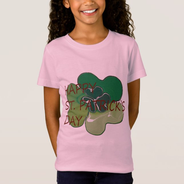 Flickor rufsar T-tröja Tee Shirt (Framsida)