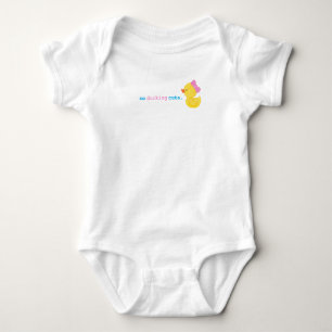 Flickor så Ducking Cute White Rubber Anka Kids T Shirt
