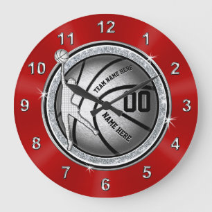 Flickor Senior Night Basketball Gift Ideas, Anpass Stor Klocka