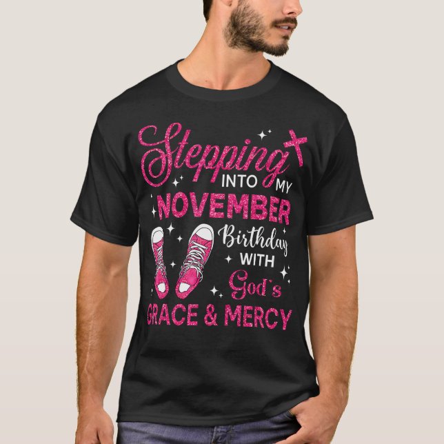 Flickor Sho i november T Shirt (Framsida)