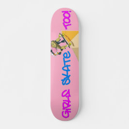 Flickor Skate också! Skuggbord Mini Skateboard Bräda 18,7 Cm