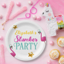 Flickor SLEEPOVER Slumber Födelsedagsfest