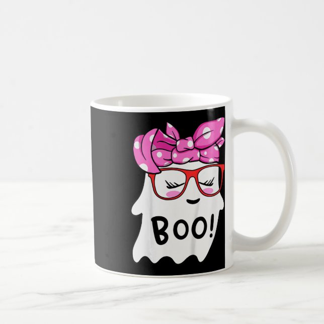 Flickor Småbarn Happy halloween Ghost med Bandana  Kaffemugg (Höger)
