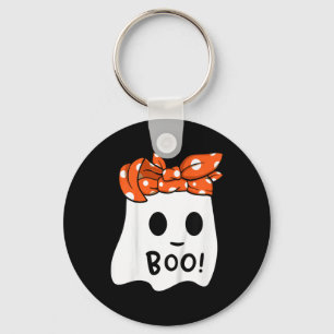 Flickor Småbarn Happy halloween Ghost med Bandana Nyckelring