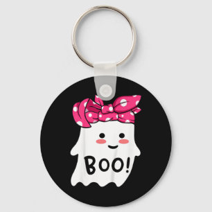 Flickor Småbarn Happy halloween Ghost med Bandana Nyckelring