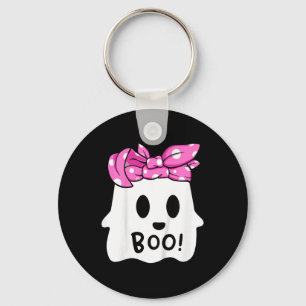 Flickor Småbarn Happy halloween Ghost med Bandana Nyckelring