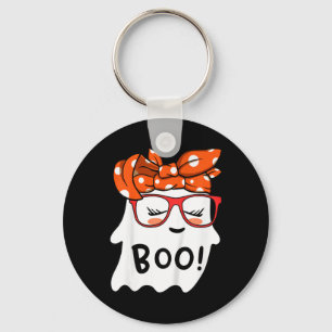 Flickor Småbarn Happy halloween Ghost med Bandana Nyckelring