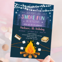 Flickor S'more Roligt S'mores Campfire Birthday