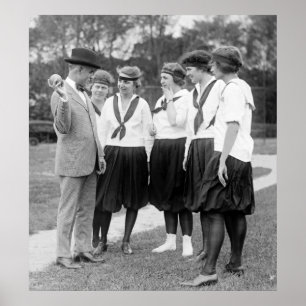 Flickor Softball, 1919 Poster