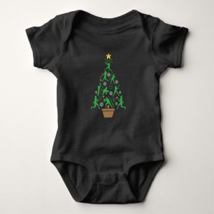 Flickor Softball Julgran T Shirt