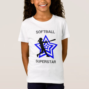 Flickor Softball Superstar T-Shirt