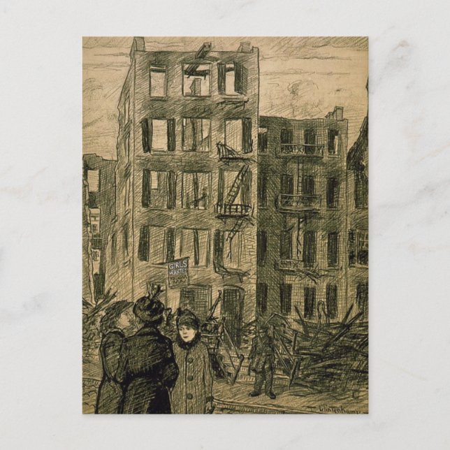 Flickor sökes vykort (Framsida)